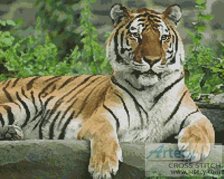 (image for) Tiger - Cross Stitch Chart