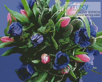 (image for) Tulip Bouquet - Cross Stitch Chart