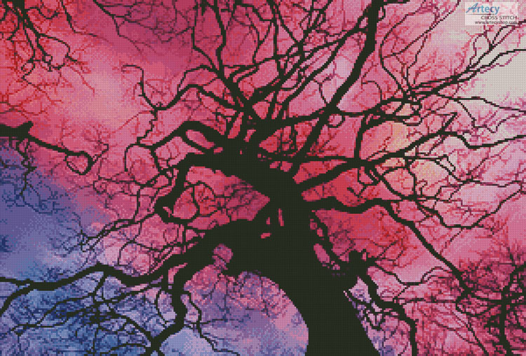 (image for) Twilight Tree - Cross Stitch Chart