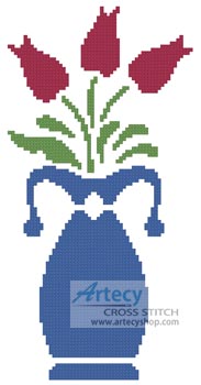 (image for) Vase of Tulips - Cross Stitch Chart