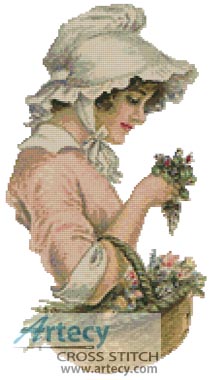 (image for) Victorian Flower - Cross Stitch Chart