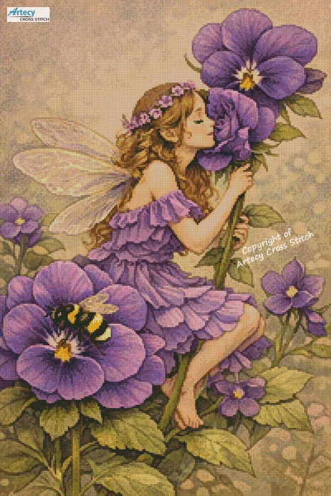 (image for) Violet Fairy - Cross Stitch Chart @