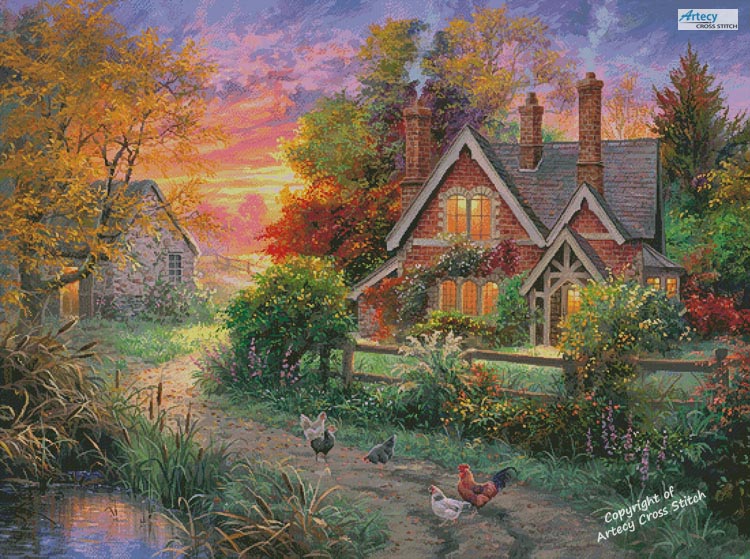 (image for) Warmth of Home (Large) - Cross Stitch Chart