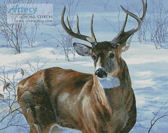 (image for) Whitetail Buck - Cross Stitch Chart