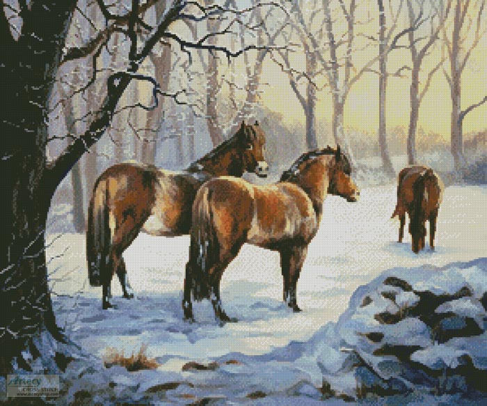 (image for) Winter Pasture - Cross Stitch Chart