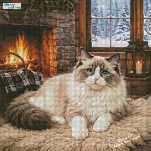 (image for) Winter Ragdoll - Cross Stitch Chart @