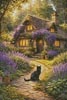 Lavender Cottage - Cross Stitch Chart @ (image for) Lavender Cottage - Cross Stitch Chart @