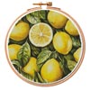 (image for) Lemons Hoop - Cross Stitch Chart @