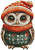 (image for) Little Winter Owl 4 - Cross Stitch Chart @