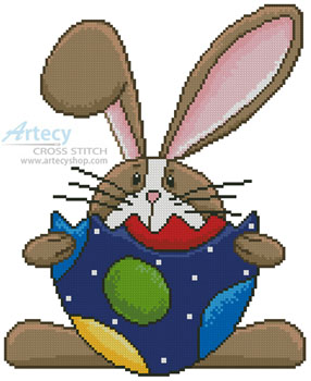 (image for) Bunny and Egg - Cross Stitch Chart