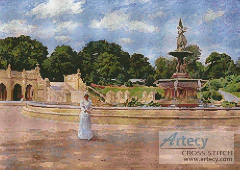 (image for) An early stroll in the park - Cross Stitch Chart