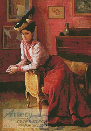 (image for) Elegant au Sofa - Cross Stitch Chart