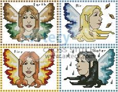 (image for) Element Fairy Sampler - Cross Stitch Chart