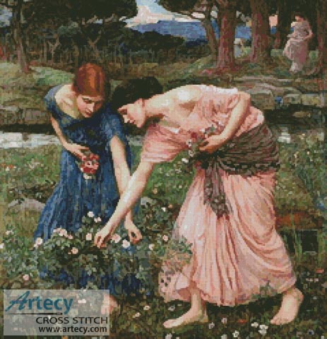 (image for) Gather Ye Rosebuds While Ye May - Cross Stitch Chart