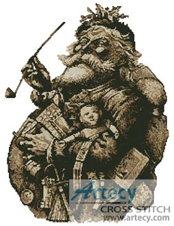 (image for) Merry Old Santa Claus - Cross Stitch Chart