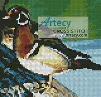 (image for) Mini Wood Duck - Cross Stitch Chart