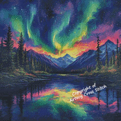 (image for) Northern Lights 4 - Cross Stitch Chart @