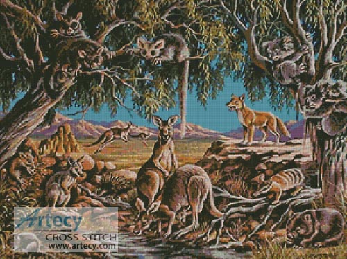 (image for) Outback Animals - Cross Stitch Chart