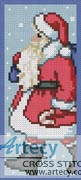 (image for) Santa Bookmark 2 - Cross Stitch Chart