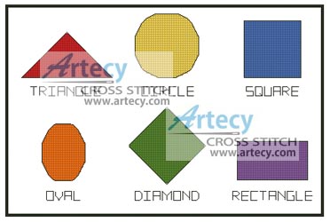 (image for) Shapes Sampler - Cross Stitch Chart