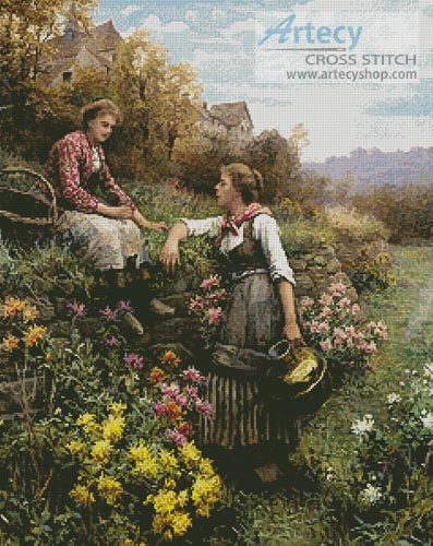 (image for) The Gossips - Cross Stitch Chart