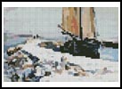 (image for) Mini Above Lake Garda - Cross Stitch Chart