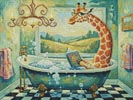 Mini Bathing Giraffe - Cross Stitch Chart @ (image for) Mini Bathing Giraffe - Cross Stitch Chart @