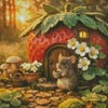 (image for) Mini Berry Mouse Cottage - Cross Stitch Chart @