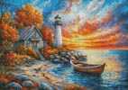 (image for) Mini Dawn at the Lighthouse - Cross Stitch Chart