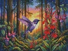 (image for) Mini Goodnight Hummingbird - Cross Stitch Chart