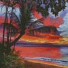 (image for) Mini Maui Sunset - Cross Stitch Chart