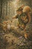 (image for) Mini Robin Hood Squirrel - Cross Stitch Chart @