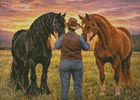 (image for) Mini Sunset Between Friends 2 - Cross Stitch Chart @
