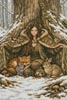 Mini the Forest's Embrace - Cross Stitch Chart @ (image for) Mini the Forest's Embrace - Cross Stitch Chart @