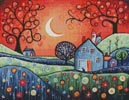 (image for) Mini Warm Evening Sky - Cross Stitch Chart