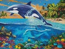 Mini Whale and Dolphin - Cross Stitch Chart (image for) Mini Whale and Dolphin - Cross Stitch Chart
