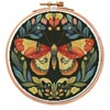 (image for) Moth and Flowers Hoop 4 - Cross Stitch Chart @