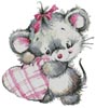 Mouse with Heart - Cross Stitch Chart (image for) Mouse with Heart - Cross Stitch Chart