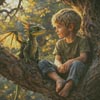 (image for) My Dragon Buddy (Large) - Cross Stitch Chart @