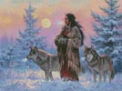 Native American Woman (Large) - Cross Stitch Chart (image for) Native American Woman (Large) - Cross Stitch Chart