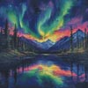 Northern Lights 4 - Cross Stitch Chart @ (image for) Northern Lights 4 - Cross Stitch Chart @