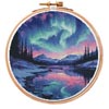 (image for) Northern Lights Hoop 2 - Cross Stitch Chart @