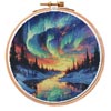 (image for) Northern Lights Hoop 3 - Cross Stitch Chart @