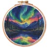(image for) Northern Lights Hoop 4 - Cross Stitch Chart @