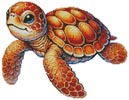 Orange Baby Turtle - Cross Stitch Chart @ (image for) Orange Baby Turtle - Cross Stitch Chart @