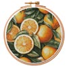 (image for) Oranges Hoop - Cross Stitch Chart @