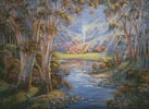 (image for) Peeking through the Forest (Large) - Cross Stitch Chart
