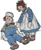 Raggedy Ann and Andy - Cross Stitch Chart (image for) Raggedy Ann and Andy - Cross Stitch Chart