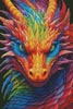 Rainbow Dragon 3 (Large) - Cross Stitch Chart @ (image for) Rainbow Dragon 3 (Large) - Cross Stitch Chart @