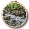 (image for) River on the Rocks Hoop (Large) - Cross Stitch Chart